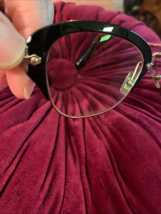 Timeless Miu Miu Black and Gold Eyeglass Frames VMU 530 main image 7